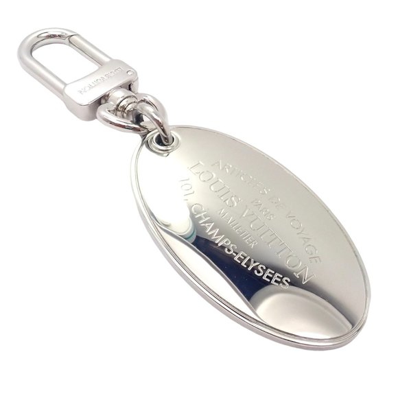 Louis Vuitton Silver Oval Key Holder - Picture 1 of 9